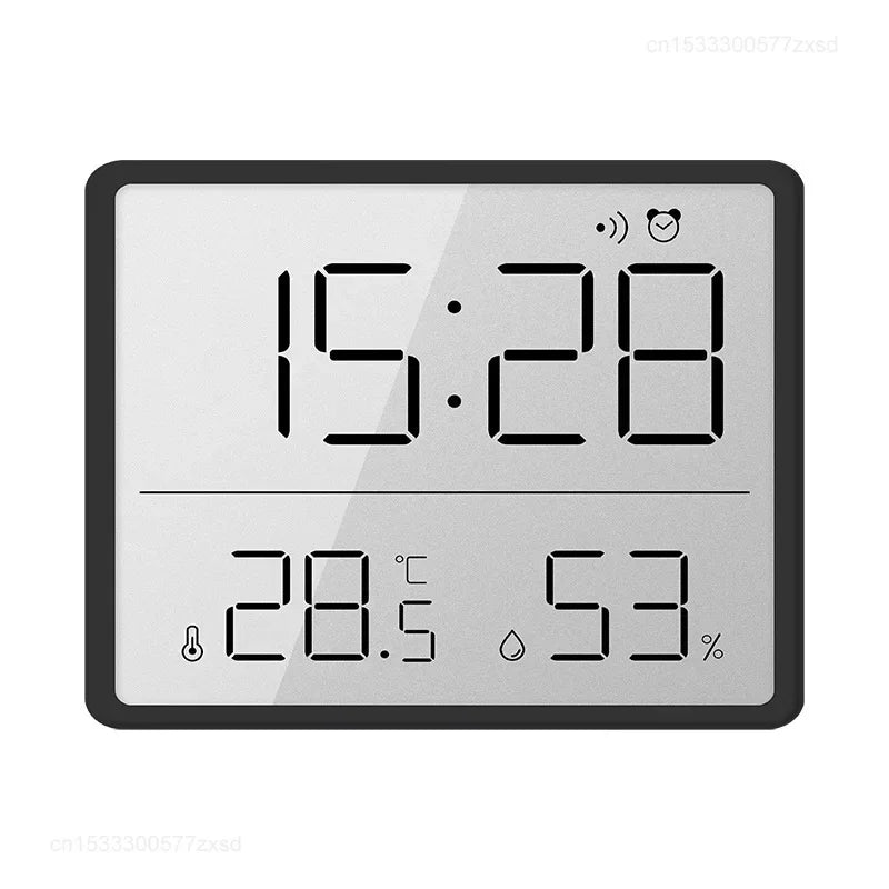 Multifunction Thermometer Hygrometer Automatic Electronic Temperature Humidity Magnetic Attraction Wall Monitor Clocks