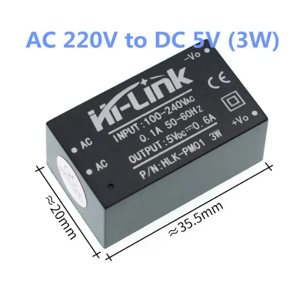 HLK-PM01 HLK-PM03 HLK-PM12 AC-DC 220V to 5V 3.3V 12V Intelligent Power Isolation Switch Module HLK-5M05 HLK-5M12 HLK-5M03