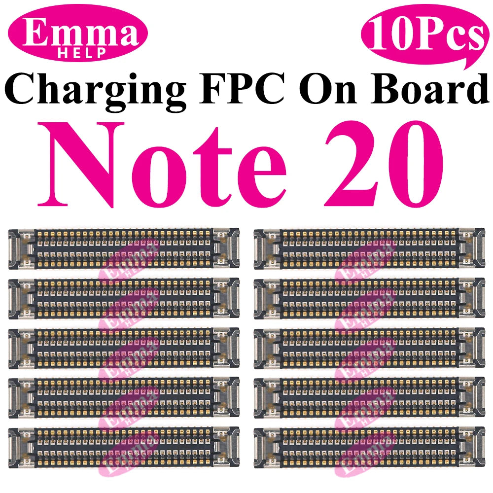 10Pcs Charging FPC Connector For Samsung S25 S24 S23 S22 S21 S20 Ultra Plus Note 10 20 Motherboard Main Board Flex Ribbon Port