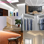 12V 24V DC CCT COB LED Strip Light 2700K to 6500K Color-Changing LED Tape Linear Double Color RA90 Dimmable Ribbon 5mm 8mm Width
