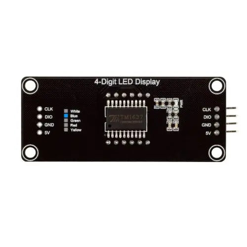 2Pcs TM1637 4 Digit 7 Segment Digital Tube Clock Module 0.56-inch LED Display Module blackboard Red Blue Green Yellow White