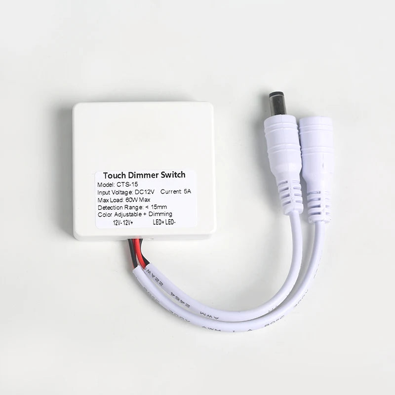 Ultra-thin Penetrating Wood, Marble, Ceramic, Touch-Sensitive Switch 12V 5A 60W LED Touch-Sensor with Stepless Dimming Function