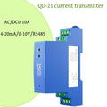 AC/DC Current Sensor 1A 20A 30A 4A 5A 10A Transducer DC24V 4-20ma RS485Current Transmitter QD-21
