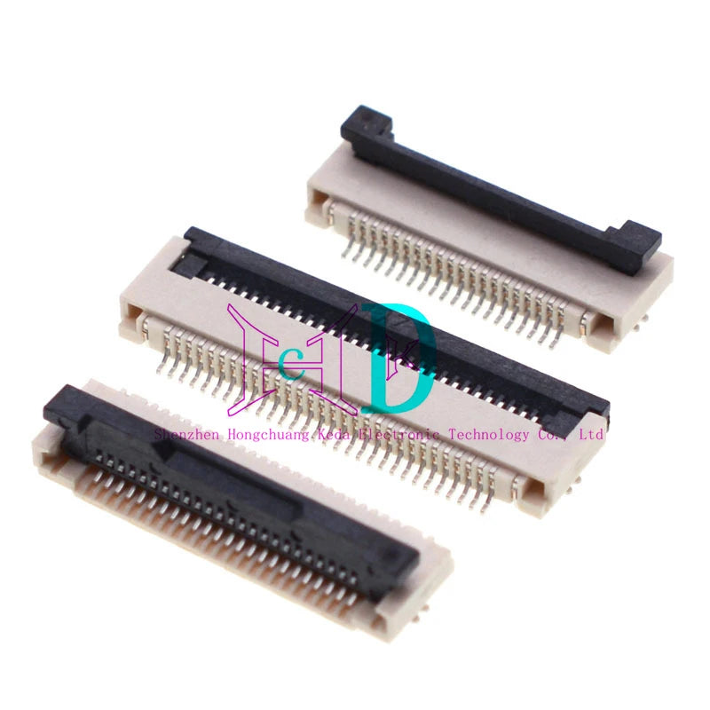 10pcs FPC FFC Connector 0.5mm 1.0mm Flat Cable PCB Connectors SMT 4P-18P