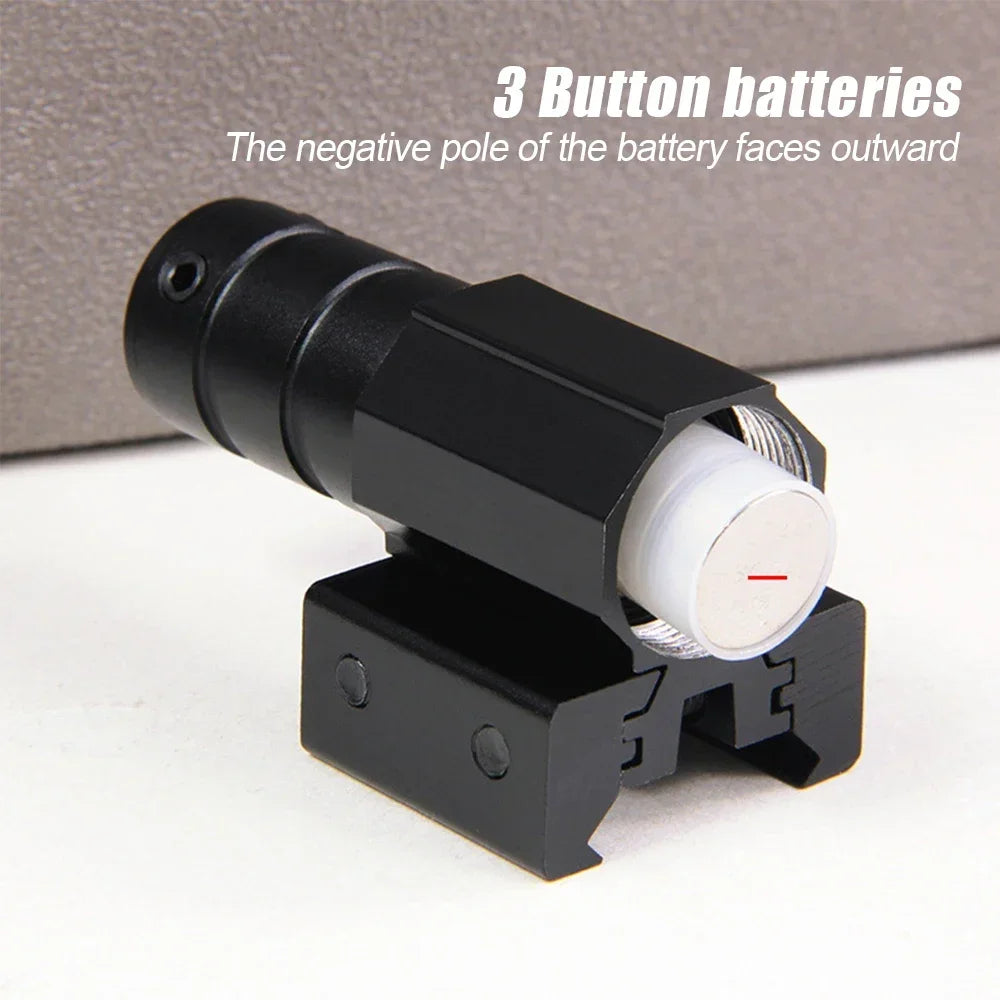 Mini Laser Pointer Red Dot Laser Sight with 635-655nm Adjustable 11mm/20mm Rail Mount Toy Gun Pistol Laser Sight