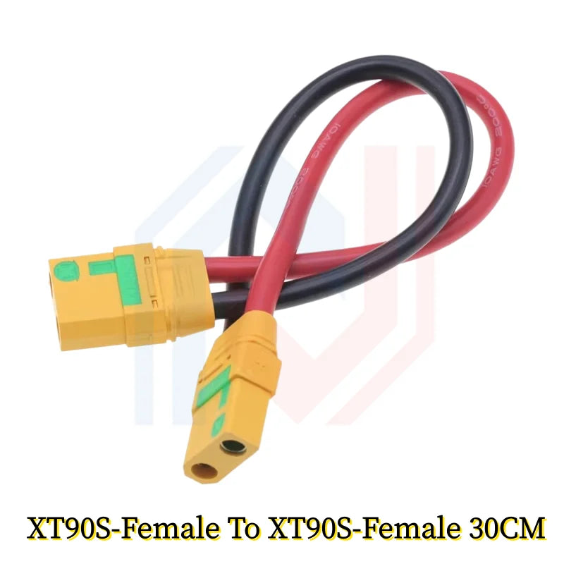 XT90/XT90S Male to Female Adapter for Car Lipo Battery Large Current Model Aircraft Plug with Resistance to Prevent Sparking