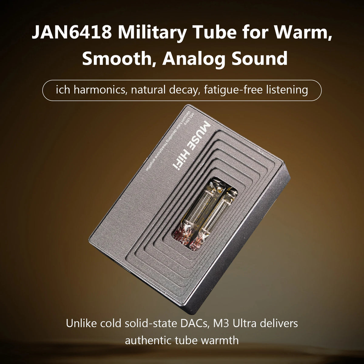 MUSEHiFi M3 Ultra JAN6418 Vacuum Tube Portable USB-C DAC & AMP TypeC Decoding Headphone Amplifier