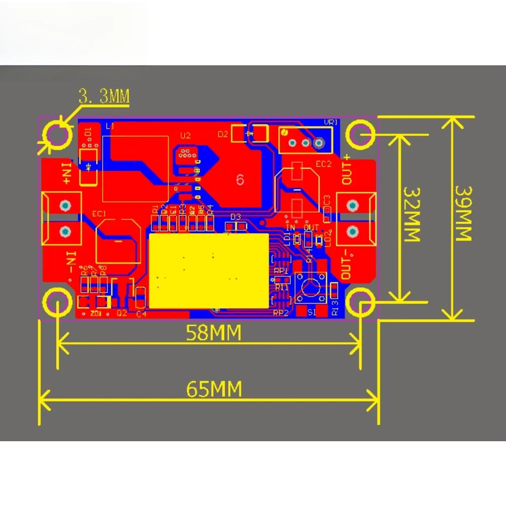 Upgraded Version XL6009 Adjustable Boost Module DC-DC 5-32V To 5-40V 4A Step Up Power Supply Module with Digital Display