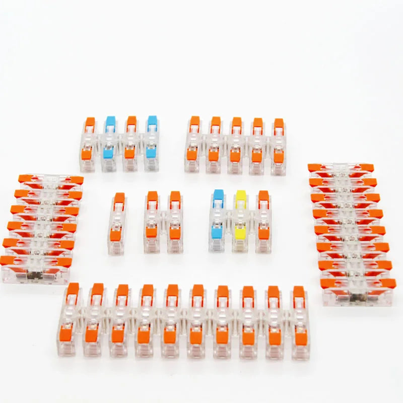 Connector Terminal Blocks Fast Cable Terminals Crimp Push-type Multiple-in Multiple-Outlet Wire Docking LED Terminals