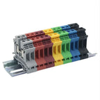 4PCS Wire Electrical Conector Terminal Connector Screw Cable Din Rail Terminal Blocks Strip Power Distribution Block Terminator