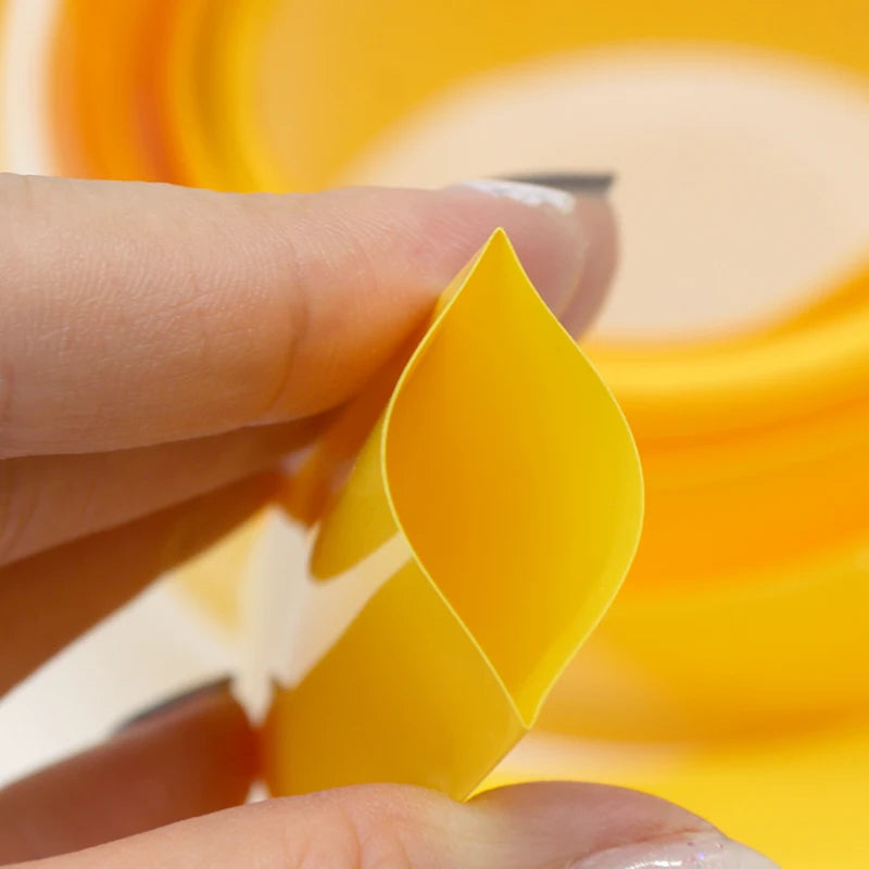 Yellow PVC Heat Shrink Tube Width 17mm ~ 200mm Waterproof Insulated 18650 Battery Pack Wrap Cable Sleeve Lithium Film Case