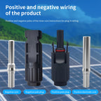 TOMZN 2 Sets of PV Solar Connectors 1000V 1500V 32A 45A Panel Branch PV Photovoltaic Wire/Board Terminal Box Inverter IP67 10LOT