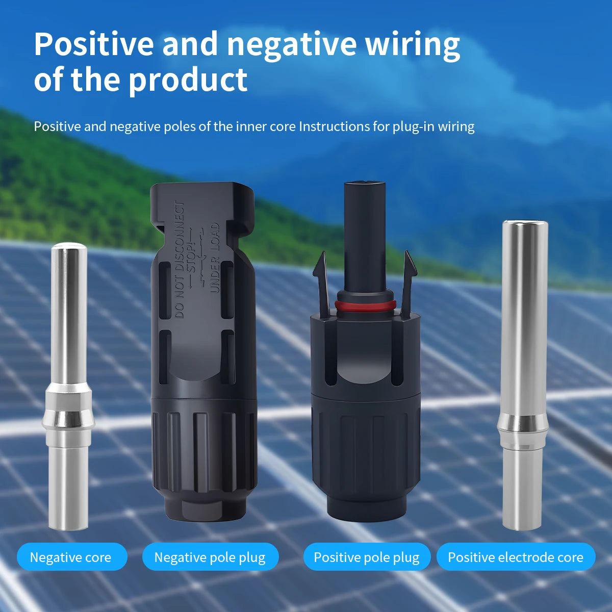 TOMZN 2 Sets of PV Solar Connectors 1000V 1500V 32A 45A Panel Branch PV Photovoltaic Wire/Board Terminal Box Inverter IP67 10LOT
