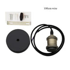 Vintage Edison Pendant CFL LED Filament E27 E26 Edison Screw Light Socket Light Industrial Retro Bulb Lamp Base Aluminum Holder