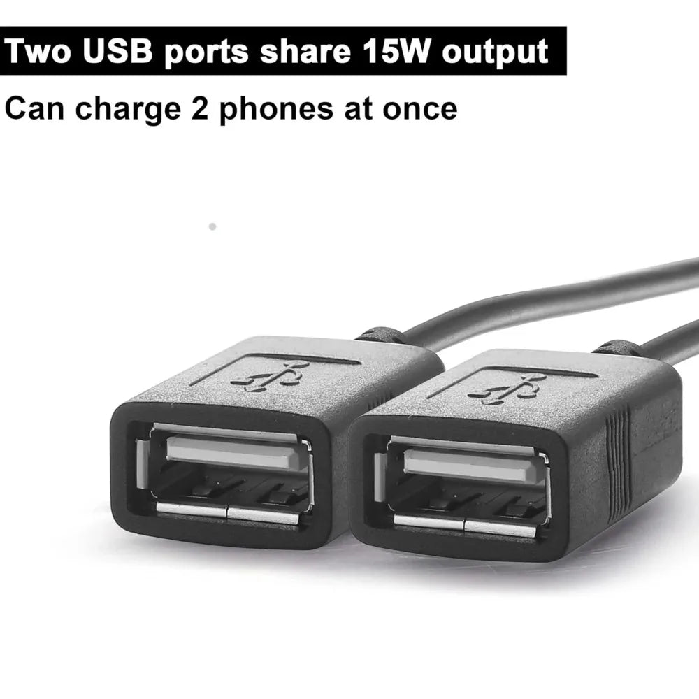 12V to 5V 3A DC-DC Step Down Module Power Converter Wire/Dual Ear USB Type C/Adapter USB-A Female/dual USB/ Connector Waterproof