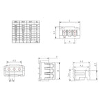 20 Sets JST ZH 1.5mm Pitch Wire-to-Board Connector Kit, Male/Female Housing & Terminals (2-10 Pin) for DIY Electronics