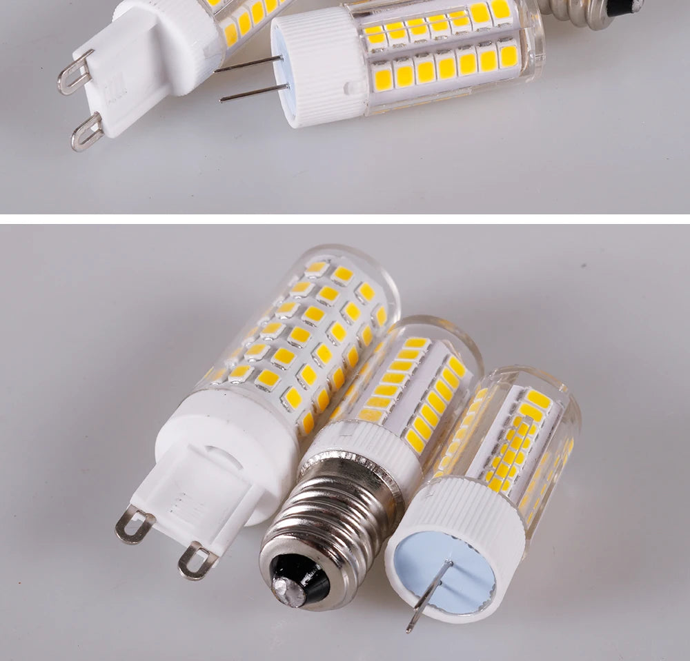 Brightest G9 LED Lamp AC220V 3W 5W 7W Ceramic SMD2835 LED Bulb Warm/Cool White Spotlight Replace Halogen Light Consignment
