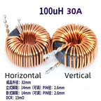 1Pcs High Current Magnetic Ring Inductor 106125-10uH 22uH 33uH 47uH 68uH 100uH Energy Storage Inductor Ring Inductor Choke Coil
