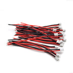 5/10/20 Sets JST PH 2.0mm 2-Pin Connector Kit, 22AWG 10cm Silicone Wire with Micro Female Plug & Straight Male Wafer Pin