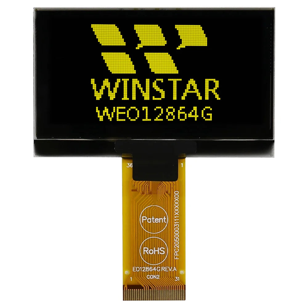 Winstar WEO012864G 31P COG Graphic SPI/I2C/6800/8080 SSD1309 3V 2.42 inch OLED Display 2.42" 128x64