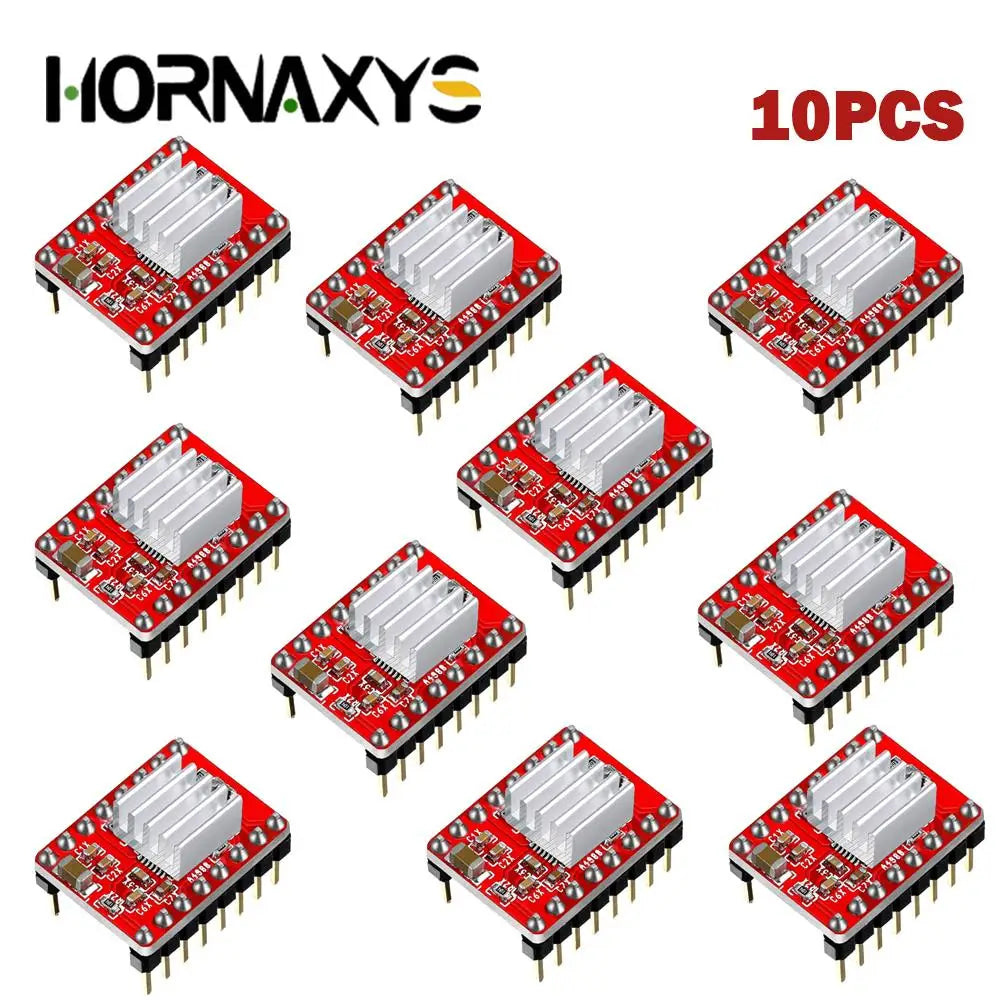 5/10PCS 3D Printer Parts StepStick A4988 DRV8825 Stepper Motor Driver With Heat sink Carrier Reprap RAMPS 1.4
