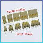 40 sets KF2510 Connector 2.54mm Pitch 2P-6Pin Straight/Curved Male Female Socket Housing Plug Pin Header Crimp Terminals KF-2510