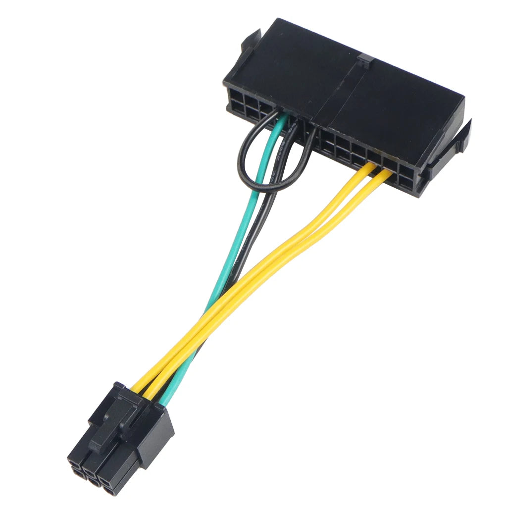 24Pin to 6Pin Power Supply Cable Cord 24p to 6p 18AWG Wire for Lenovo for DELL for Acer 3050 6 PIN Motherboard Adapter Cable