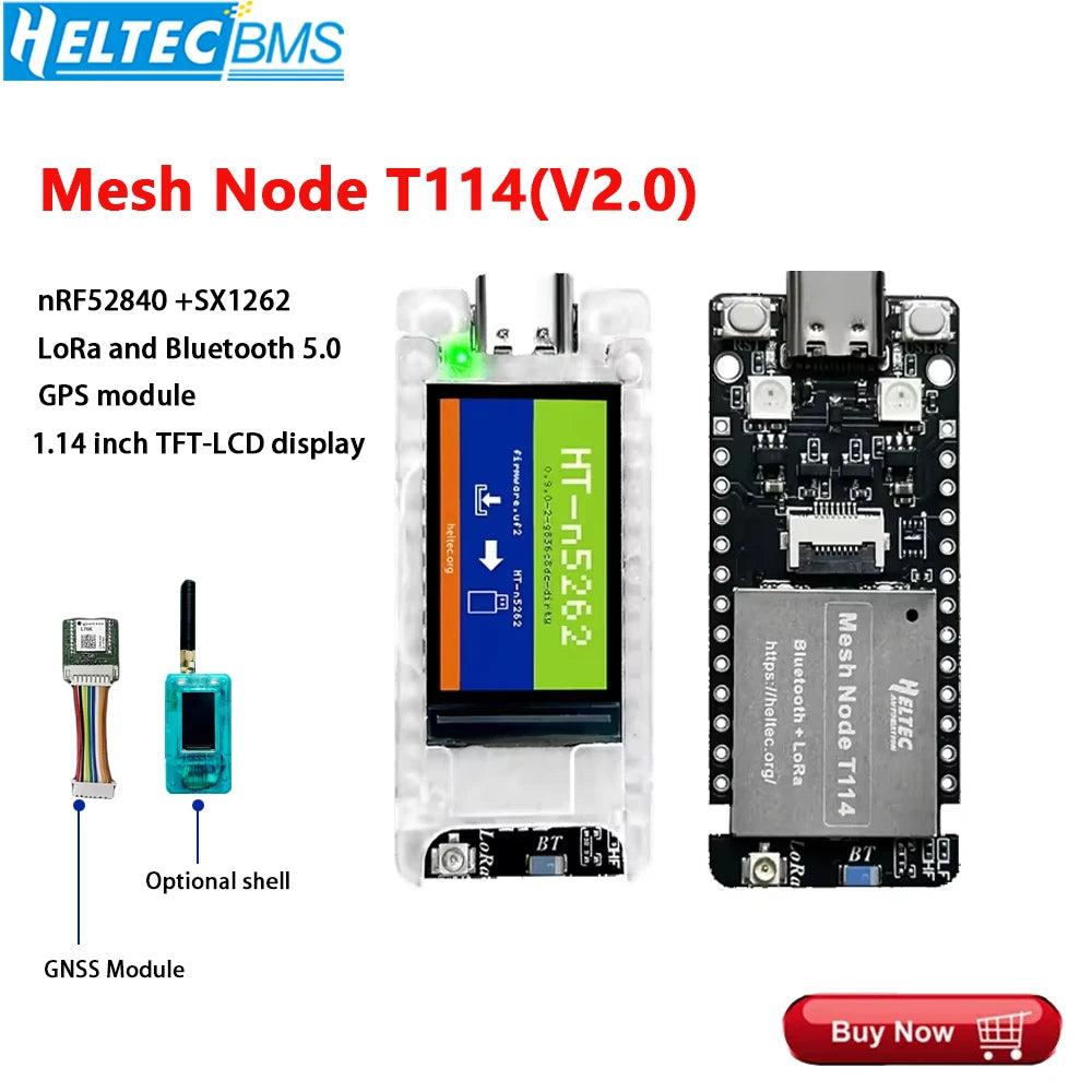 Heltec Lora GPS  ESP32 ASR605x nRF52840 and SX1262 node with GNSS GPS Get location Lora Transmission distance up to 7 kilometers