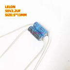 10pcs  50V1UF 2.2UF 3.3UF 4.7UF 10UF 22UF 47UF 100UF 220UF 330UF 470UF 1000UF Axial Audio Electrolytic Capacitor