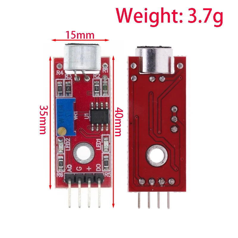 MAX4466 MAX9814 KY-037 Sound sensor module voice control sensor switch sound detection whistle switch amplifier microphone
