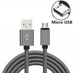 USB A Micro Cable Fast Charging Wire Mobile Phone Line USB Adapter Cable Cord For Samsung Xiaomi Andriod Mouse PS4 GamePad Data