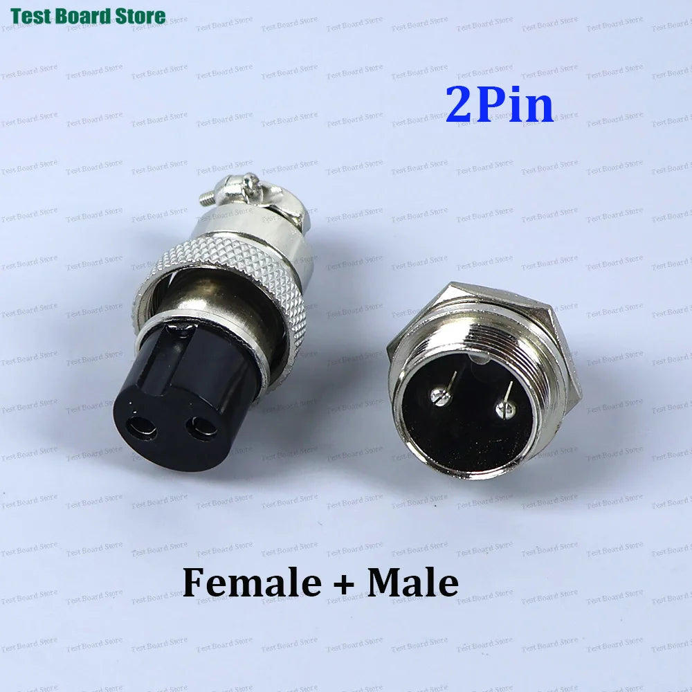 1/2/5Set GX20 Aviation Connector 2 3 4 5 6 7 8 9 10 12Pin Docking Aviation Male Female Plug Socket Waterproof Circular Connector