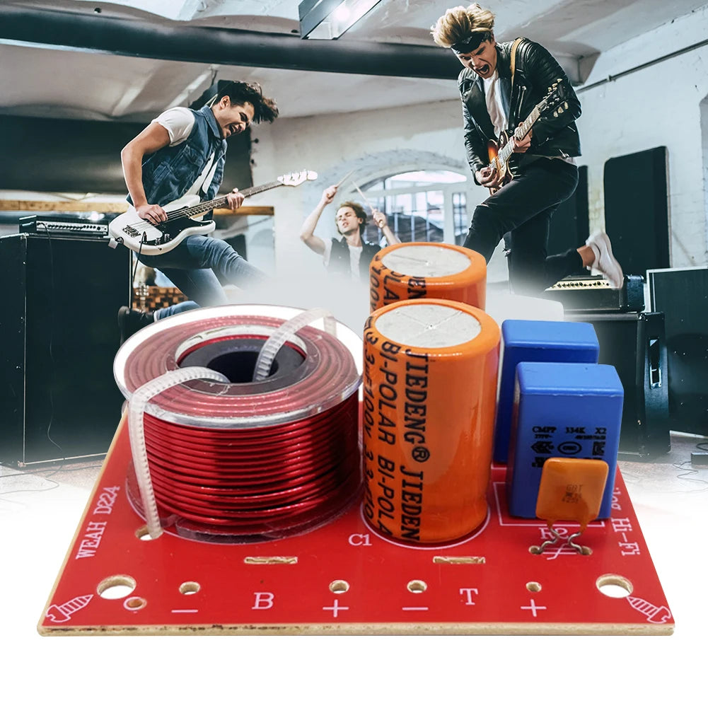 WEAH D224 Speaker 2 Way Audio Frequency Divider Loudspeaker Crossover Filter