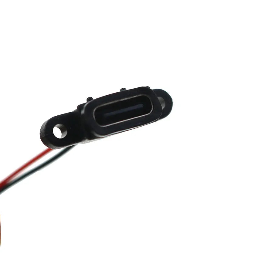 1pcs USB C Type-C 2Pin Waterproof Connector Female Socket Charging Port W/ Welding Wire Dupont Line MX1.25 PH2.0 XH2.54 Terminal