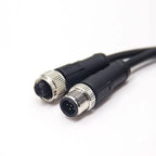 M12 Female 6Pin Connector C Code To Male Cable Crodset 0.5M AWG24