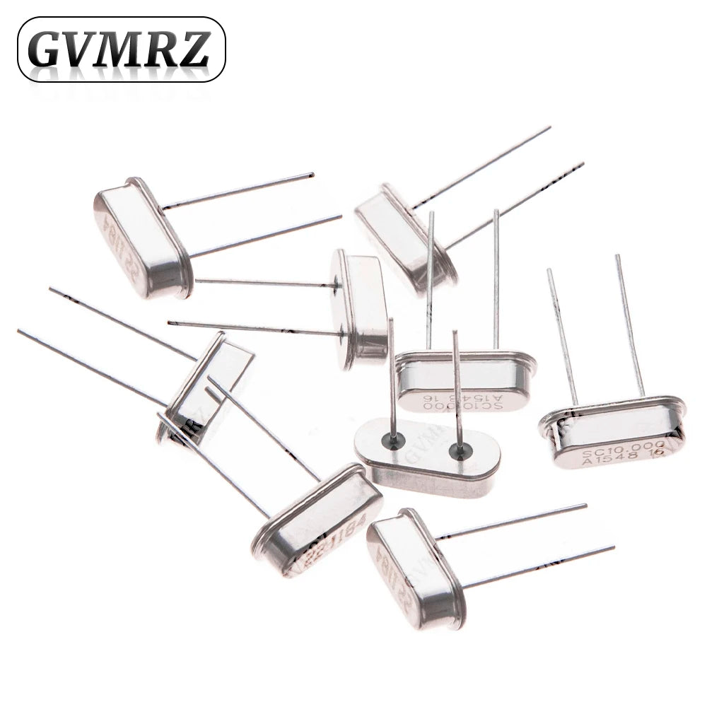 10PCS/200PCS HC-49SMD SMD 2Pin Passive Crystal Oscillator 27MHZ 32MHZ 25MHZ 16MHZ High Precision Quartz Resonator  24MHZ 8MHZ