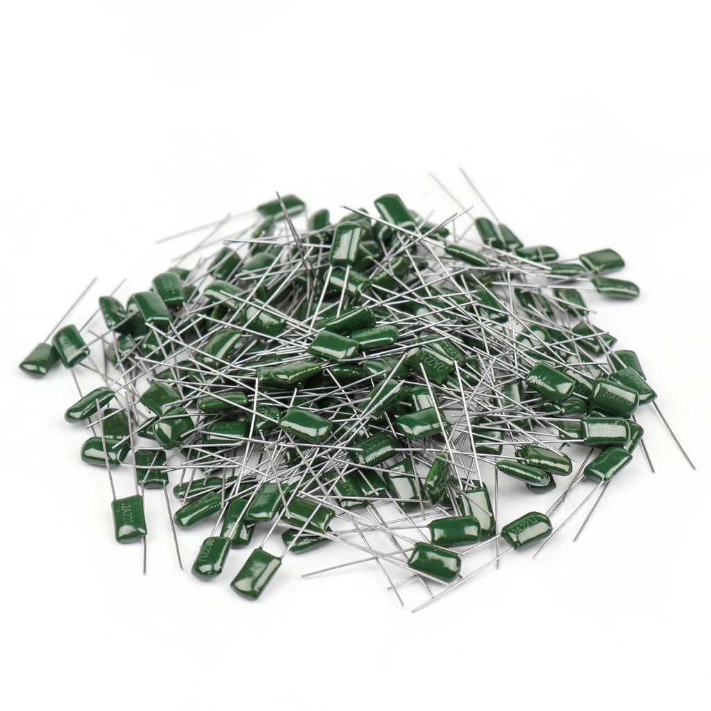 1000Pcs Metalized Mylar Capacitors 100V Polyester Film Capacitor 0.22nF-470nF 0.22nF 0.68nF 4.7nF 10nF 68nF 2A471J 2A102J 2A152J