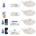 Wifi Bluetooth COB LED Neon Strip Light Wall Touch 23key Remote Control 220V Dimmer Power Kit 5m 10m 20m 0.5m 240LED/m Flex Lamp