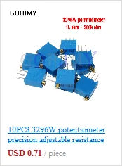 LA42DWQ-22 1K 2K 5K 10K 20K 50K 100K 200K 22mm Diameter Pots Rotary Potentiometer Converter Governor Inverter Resistance Switch