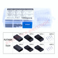 20Sets RC Servo Plug Male Female Connector Crimp Pin Kit,Compatible with Futaba JR Hitec Spektrum