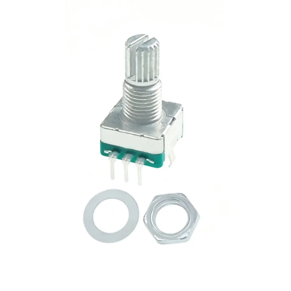 5pcs 20Position Incremental 360 Rotary Encoder Knob Button Switch EC11 Arduino Digital Potentiometer 15/20mm Plum Half Shaft