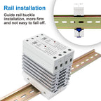 LCTC DIN Rail Mounted Relay SSR Slim Solid State Relay With Heat Sink DC Control AC 10A 25A 40A 50A 60A 80A Industrial Relay