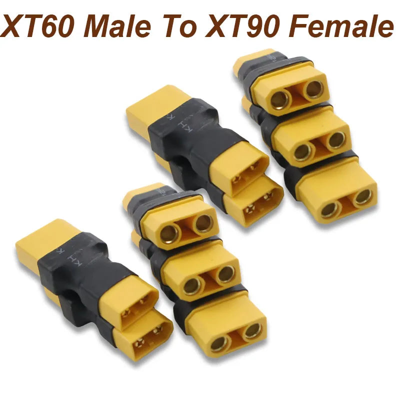 Dapter XT60 Male / Female To XT90 Male / Female Connector Conversion Adapter for Drone RC Lipo Battery Control Parts DIY Expand
