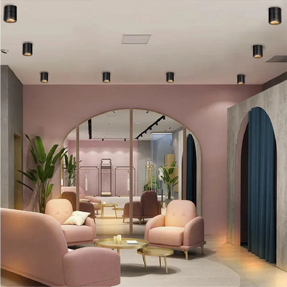 LED Surface Mounted Ceiling Light, 3CCT TUYA Bluetooth/Zigbee Matter Smart Spotlight Dimmable AC110V 220V Indoor Lighting