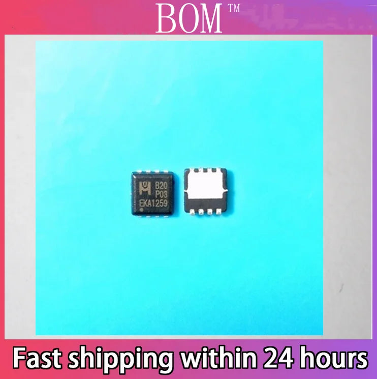10-50pcs/lot Brand new IN Stock EMB20P03V B20 P03 B20P03 EMB20N03V B20 N03 B20N03 QFN8 P channel MOS Field effect tube MOSFET