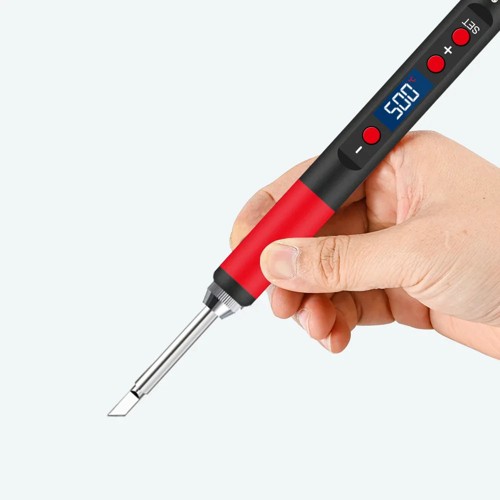 ANSIKI T65 Portable Soldering Iron 9-20V 65W 180-500° Adjustable Temperature DIY Weld Repair Tool Portable Welding Kit