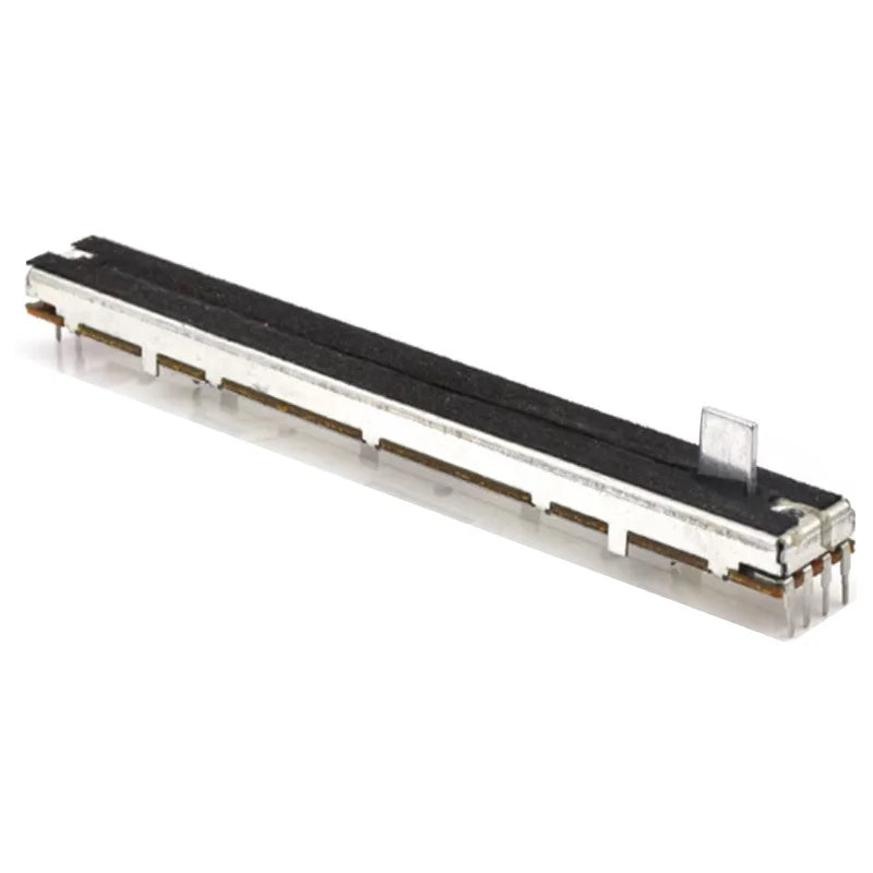 1PCS 128mm long SC-1009G mixer fader / dual straight sliding potentiometer B10Kx2 / handle length 8MMB / travel 100mm