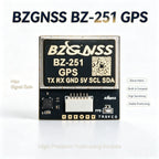 BZGNSS BZ-251 FPV GPS Module with QMC5883 Compass BN-880 Alternative 5V 115200 10Hz 72CH NMEA UBX for F405 F722 Fixed Wing Drone