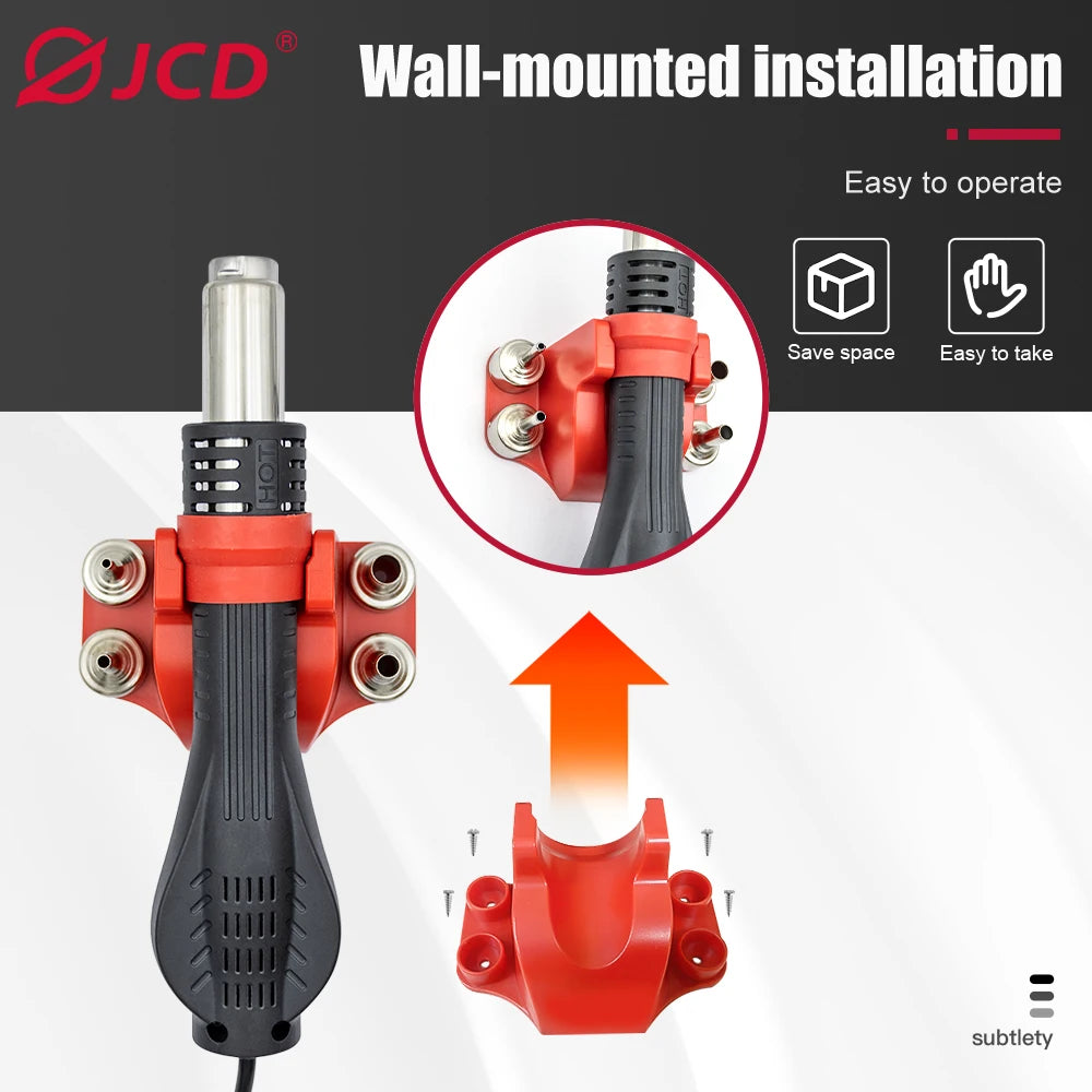 JCD 8858A Micro Hot Air Gun 750W Soldering Rework Station LCD Digital Display Hair Dryer Welding Repair Tools BGA SMD Heat Gun