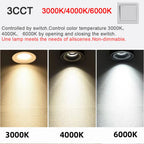 LED Surface Mounted Ceiling Light, 3CCT TUYA Bluetooth/Zigbee Matter Smart Spotlight Dimmable AC110V 220V Indoor Lighting